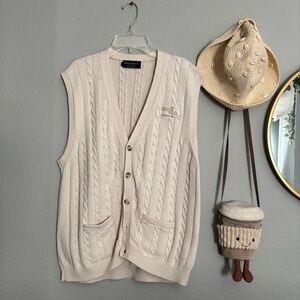 Cable Knit Vest